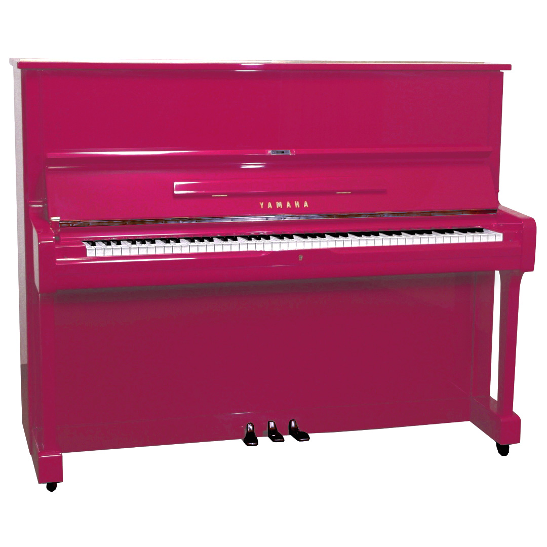 Yamaha U1 48'' Studio Upright Piano Polished Magenta | Upright Pianos