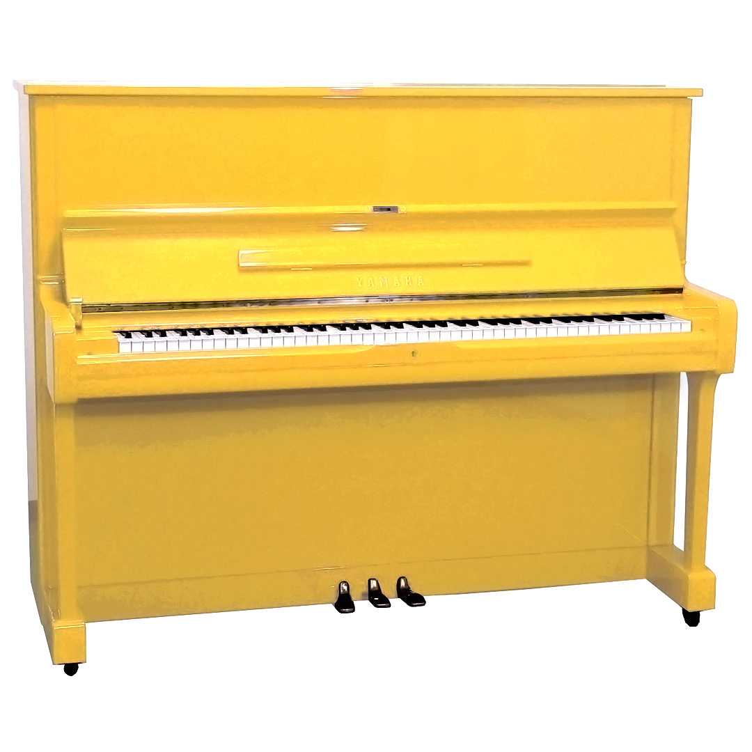 Yamaha U1 48'' Studio Upright Piano Polished Yellow | Upright Pianos