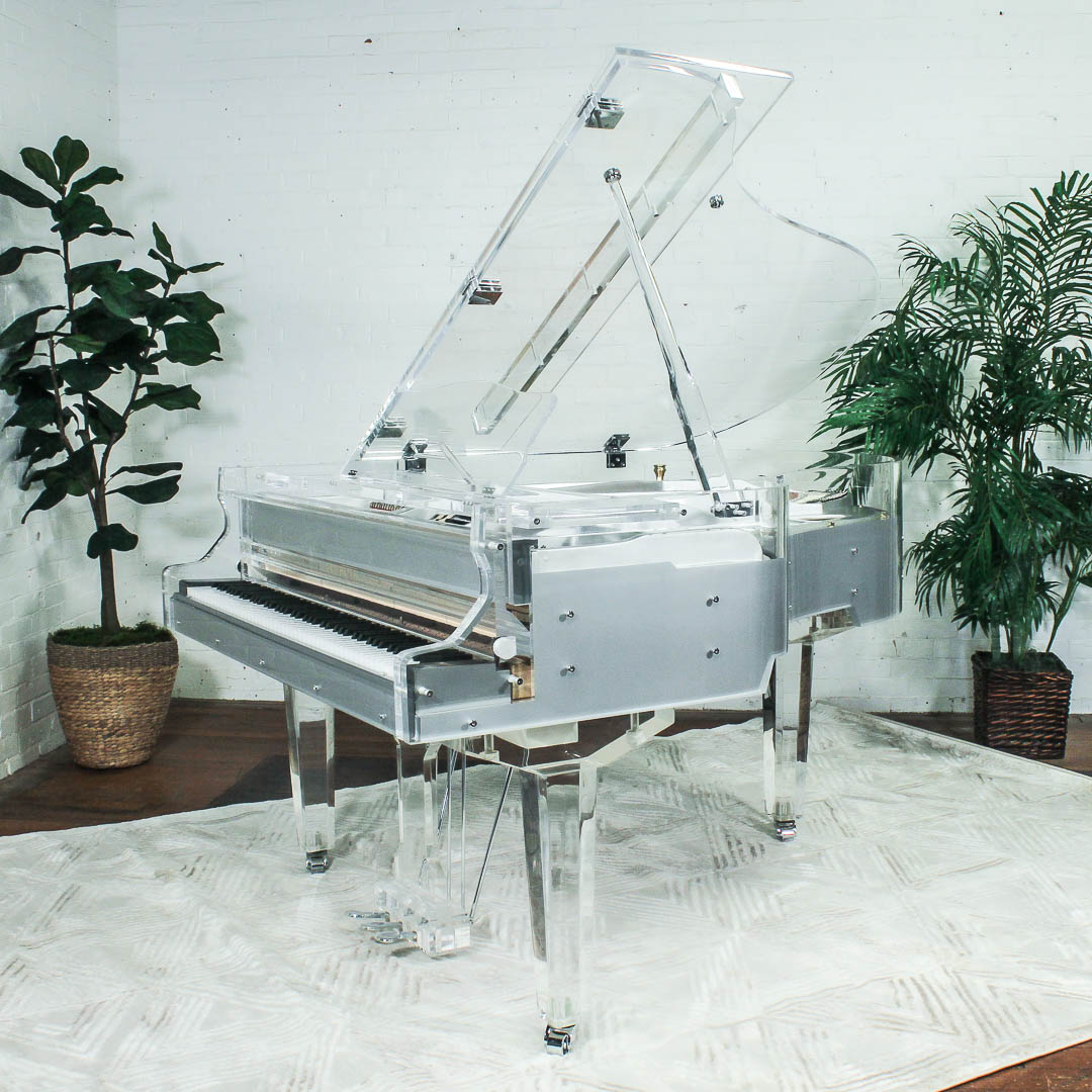 Sonnova Luminos Crystal Clear Acrylic Player Grand Piano | Player Pianos