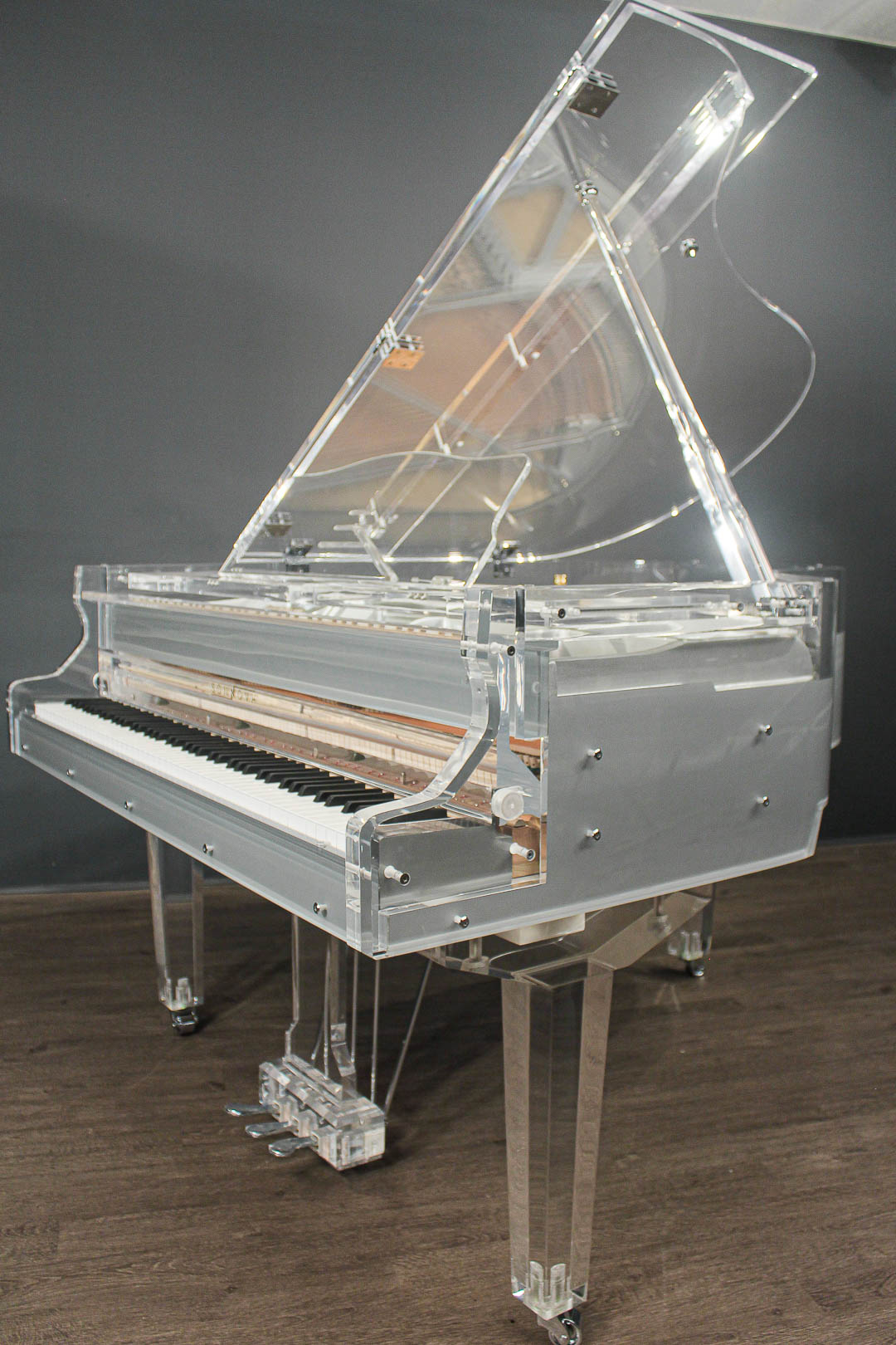 Sonnova Luminos Crystal Clear Acrylic Player Grand Piano | Player Pianos
