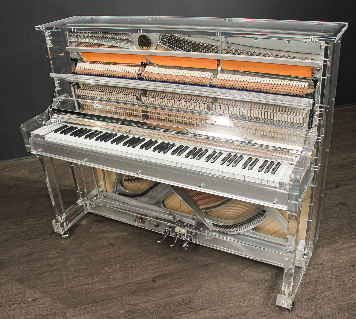 Acrylic upright piano deals