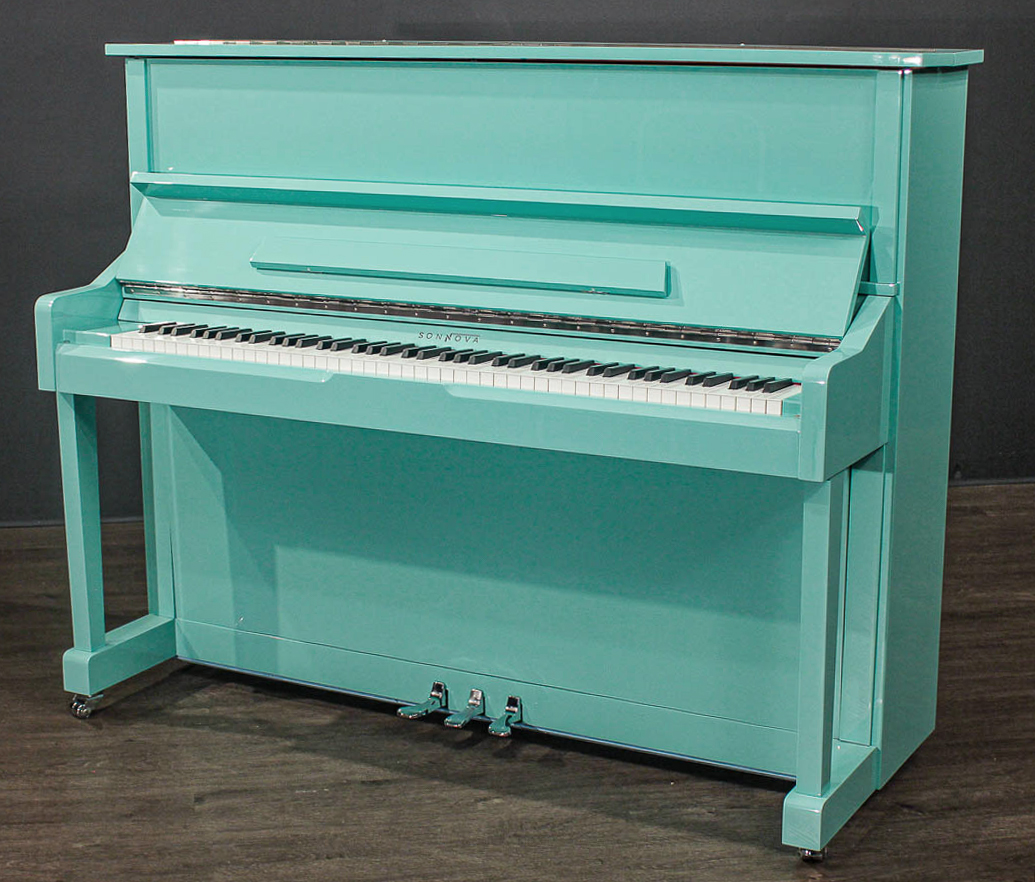 Sonnova U48 Studio Upright Piano 48'' St. Lucia Blue | Upright Pianos