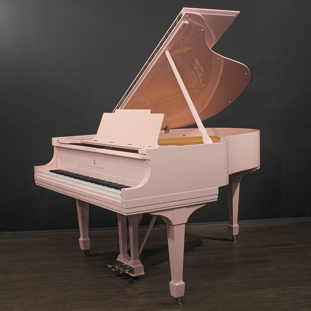 Steinway Model M 5'7'' Grand Piano Designer Pink (Restored 2023) | Grand  Pianos