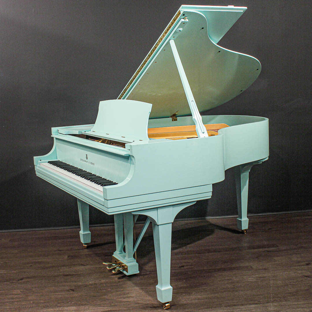 Blue baby grand piano hotsell