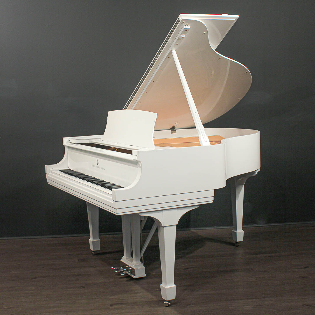 Steinway Model S 5'1'' Baby Grand Piano White (Restored 2023) | Grand Pianos