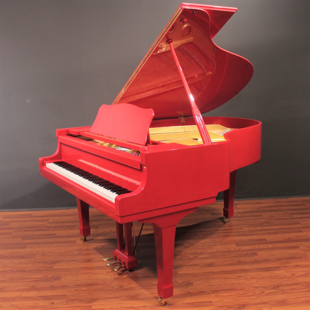 Yamaha C3 Designer Polished Red 6'1'' Grand Piano | Grand Pianos