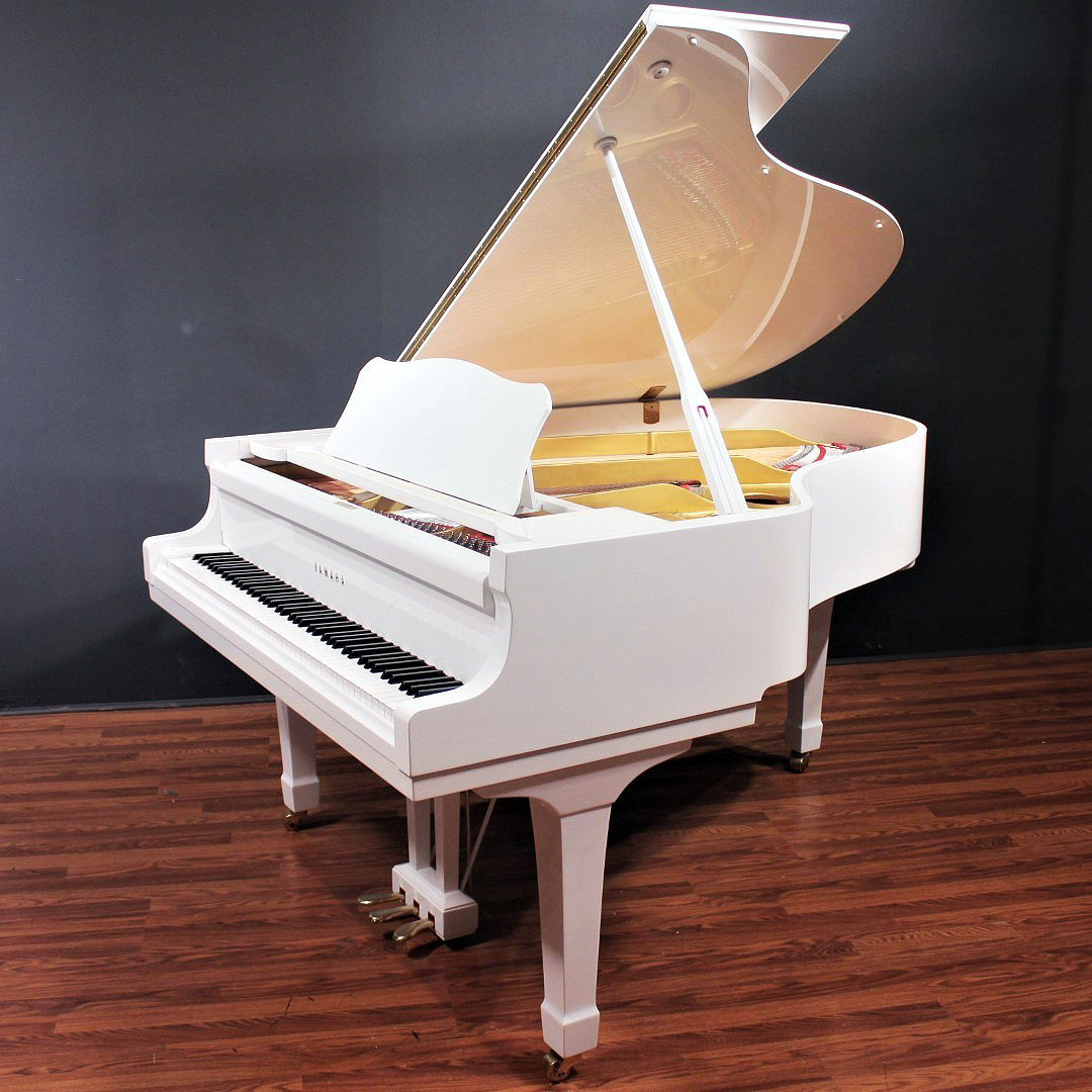 Yamaha C3 6'1'' Grand Piano White | Four Star Reconditioned Pianos