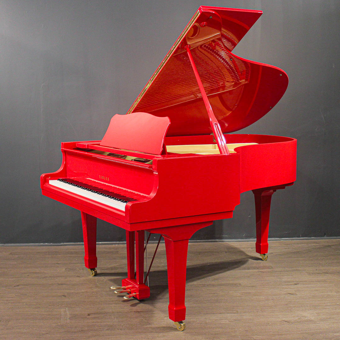 Yamaha 6' Player Grand Piano Polished Red G3 PianoDisc/QRS | Player Pianos