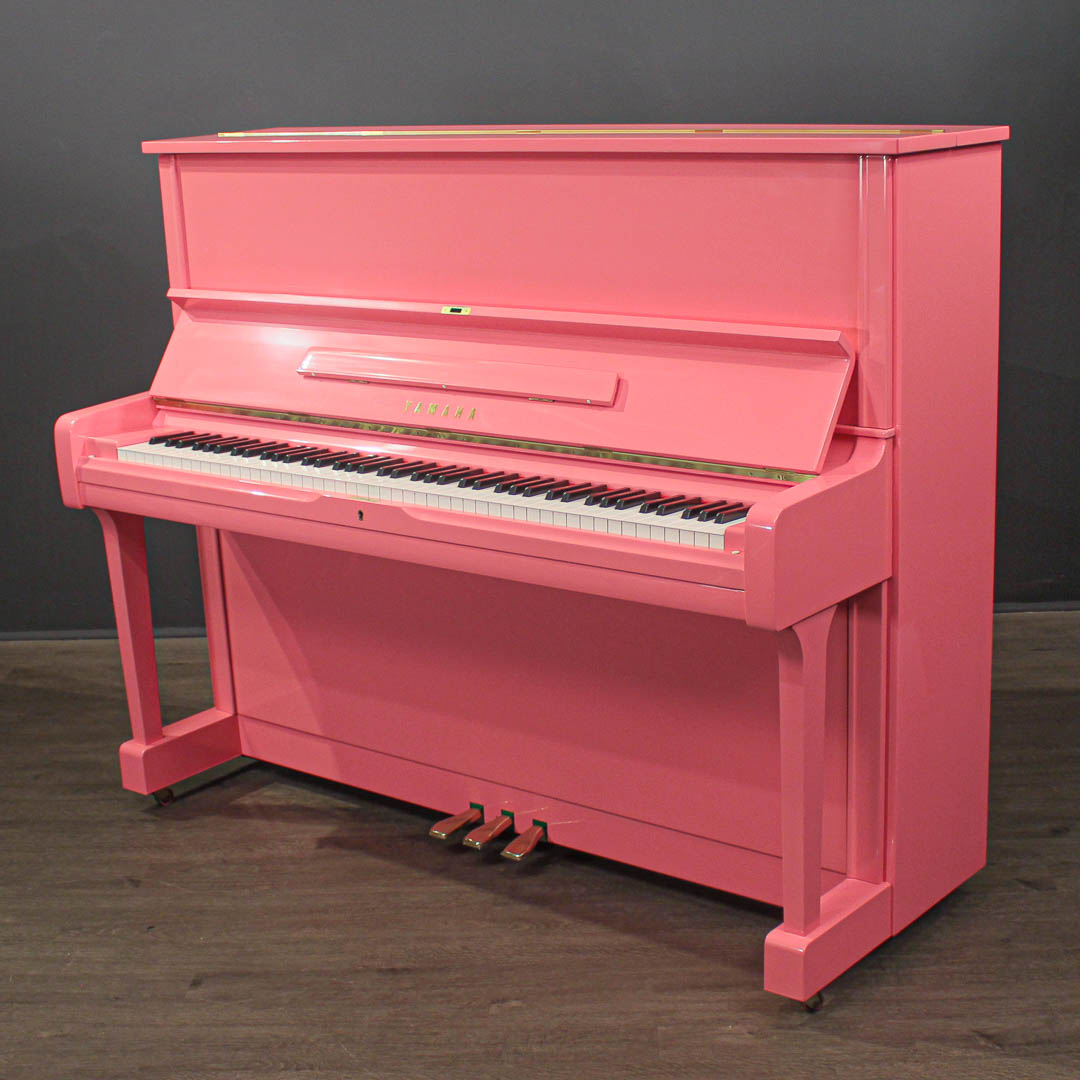Yamaha U1 48'' Studio Upright Piano Polished Pink | Upright