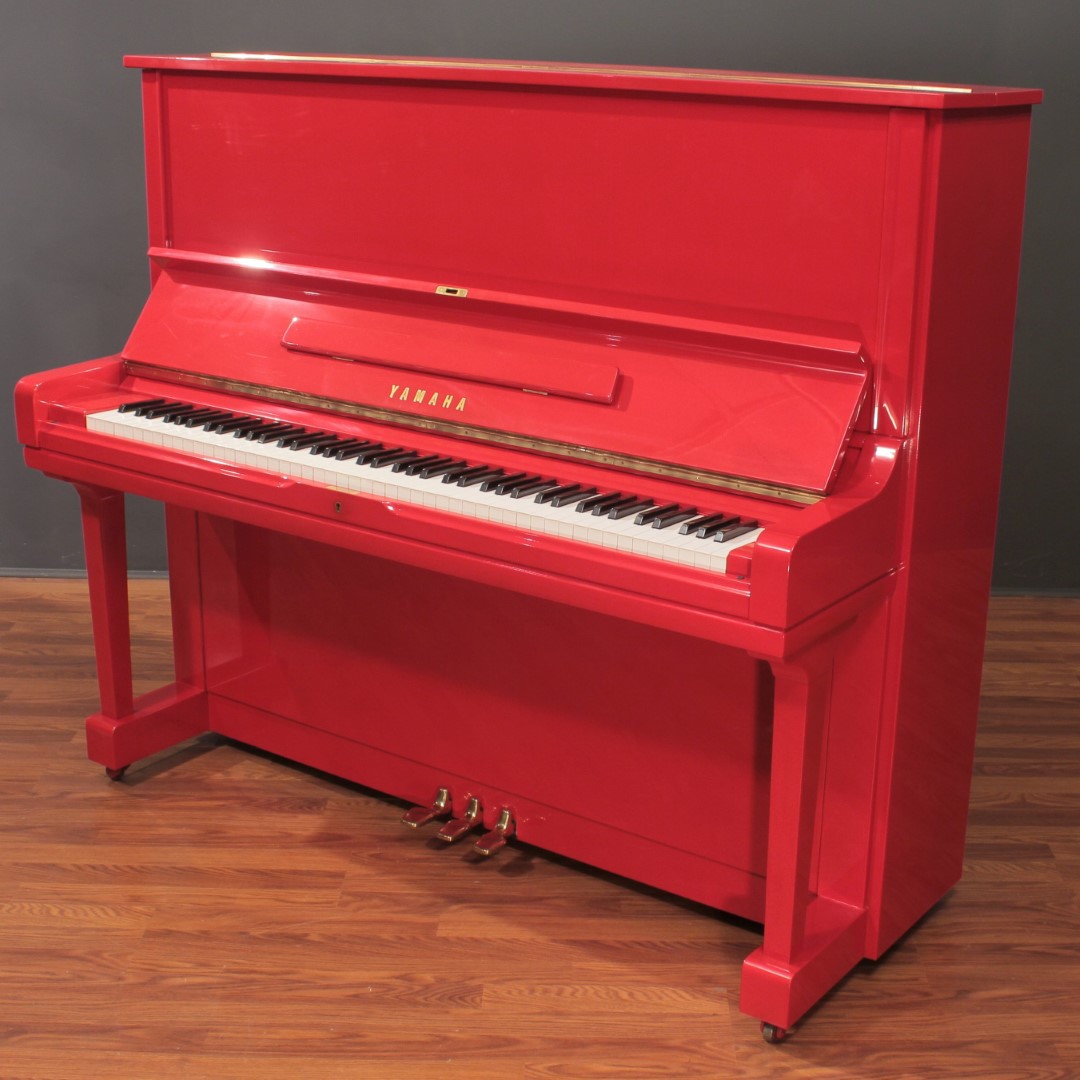 Yamaha U3 52'' Studio Upright Piano Polished Red | Upright Pianos