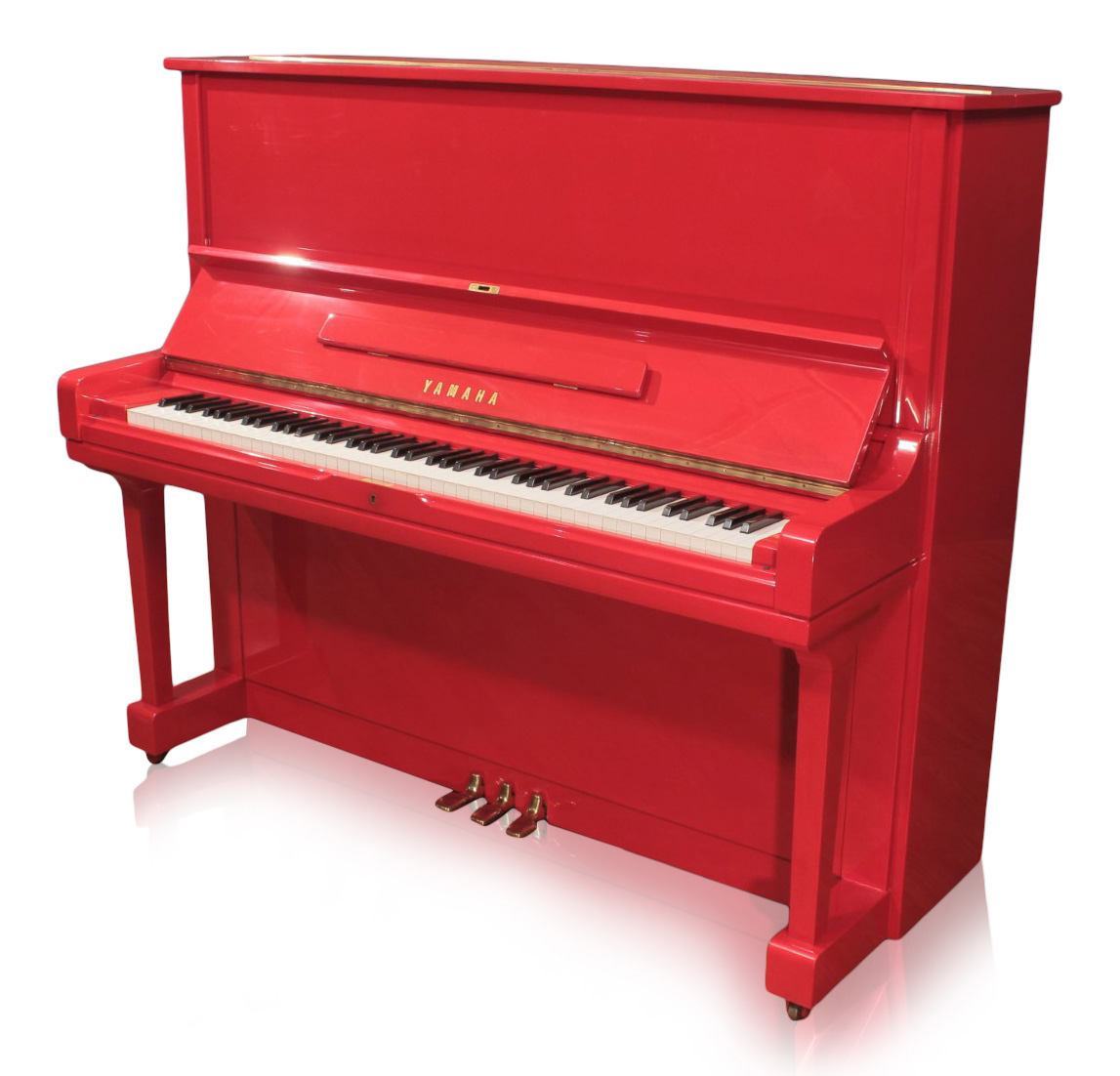 Yamaha U3 52'' Studio Upright Piano Red Upright Pianos