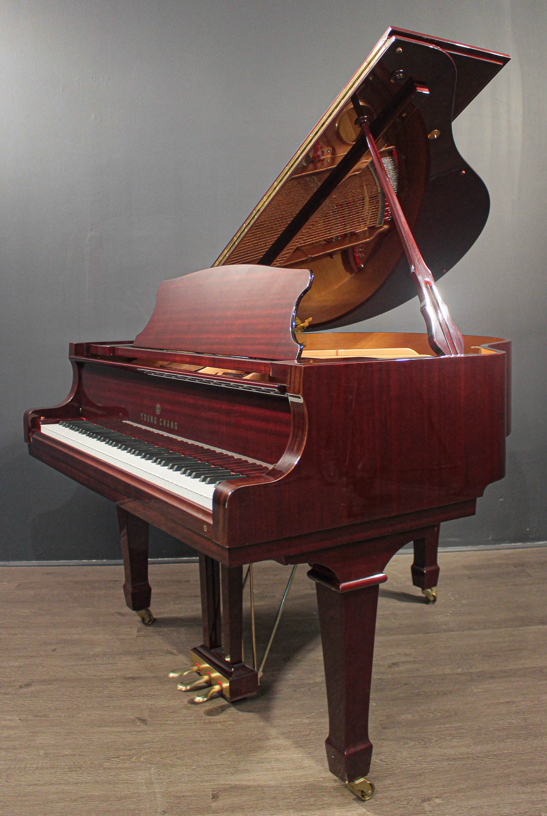 Young Chang Pramberger Signature Series 4'11'' Baby Grand Piano Mahogany  PG-150 | Grand Pianos